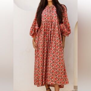 Floral Puff Sleeve Dress